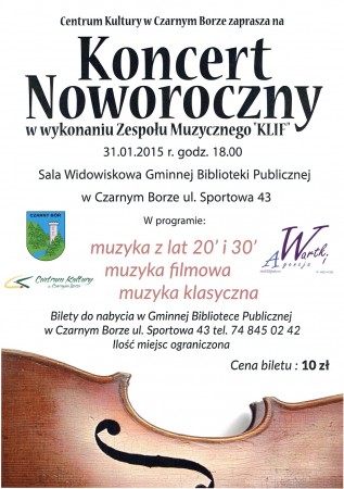 Plakat Koncert Noworoczny nastronę