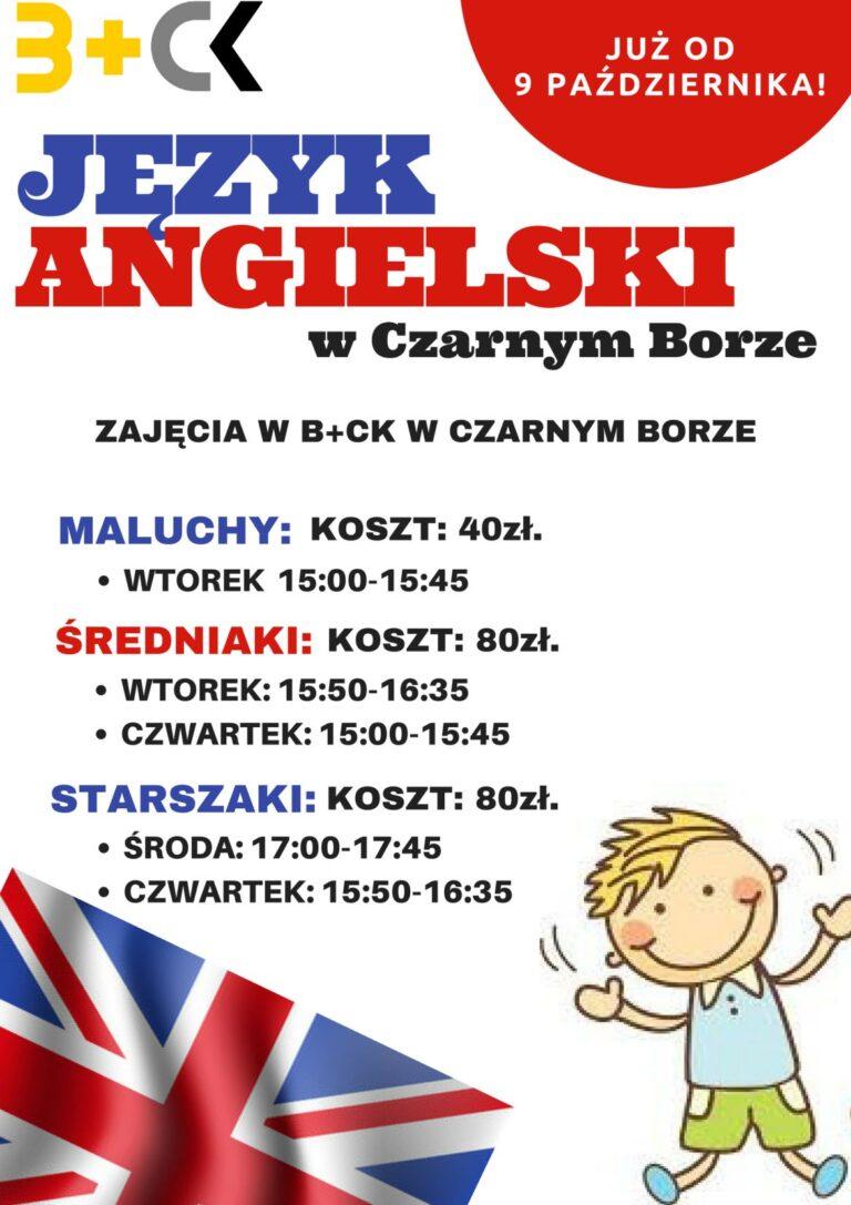 HARMONOGRAM ZAJĘĆ JĘZYKA ANGIELSKIEGO W CZARNYM BORZE!!!
