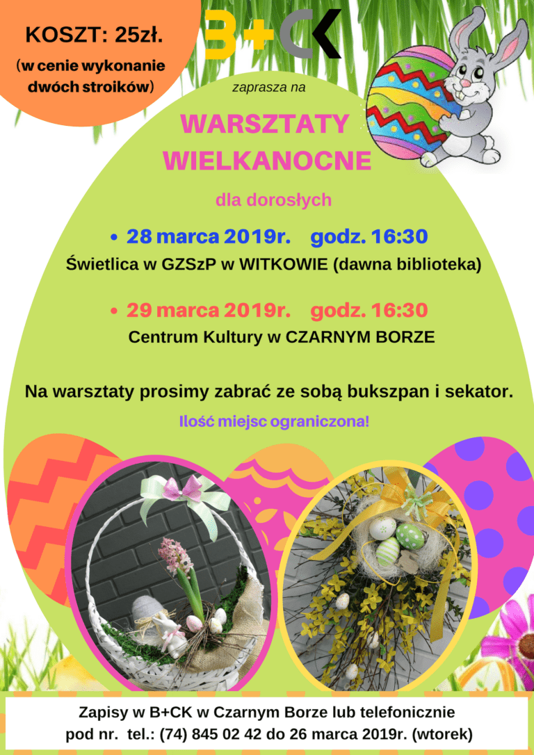 WARSZTATY WIELKANOCNE DLA DOROSŁYCH!