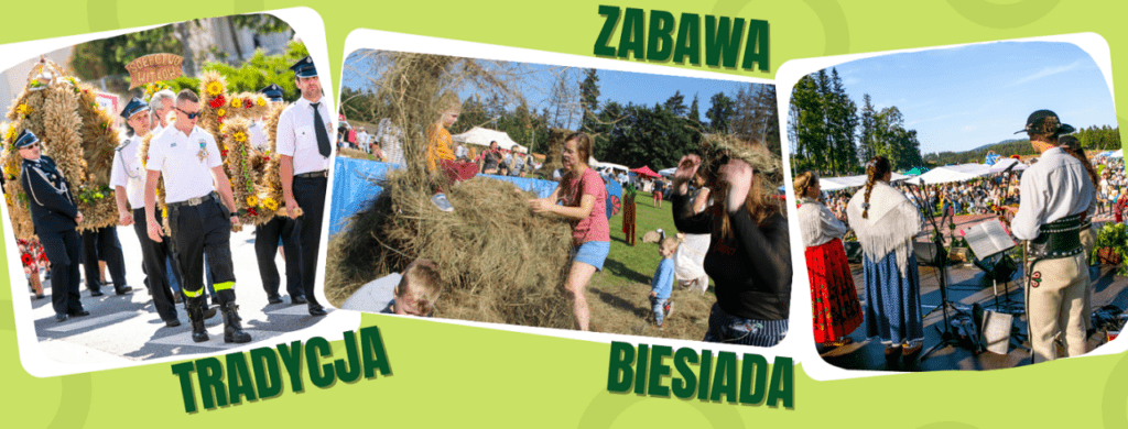 kolaż zdjęć z corocznych dożynek