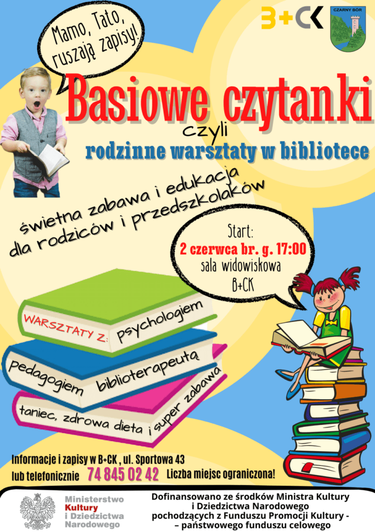Projekt czarnoborskiej Biblioteki z dofinansowaniem Ministra Kultury