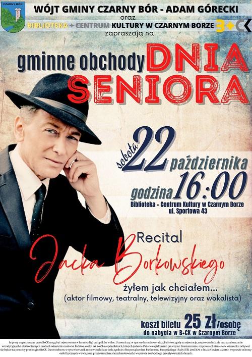 Plakat na Gminne obchody Dnia Seniora 2022