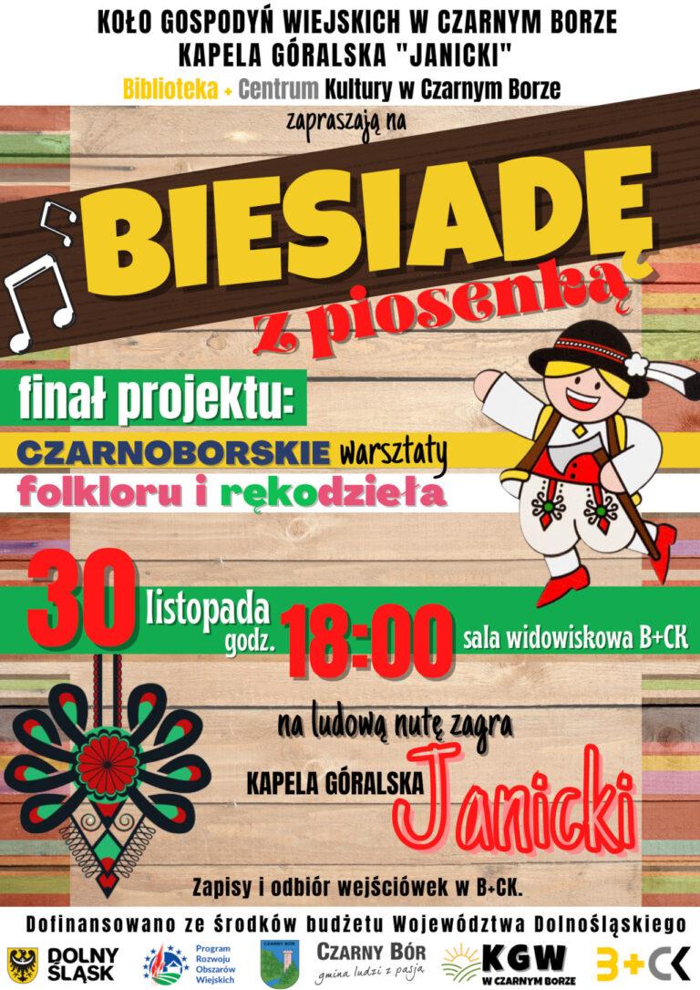 Serdecznie zapraszamy na Biesiadę z Piosenką na ludową i góralską nutę