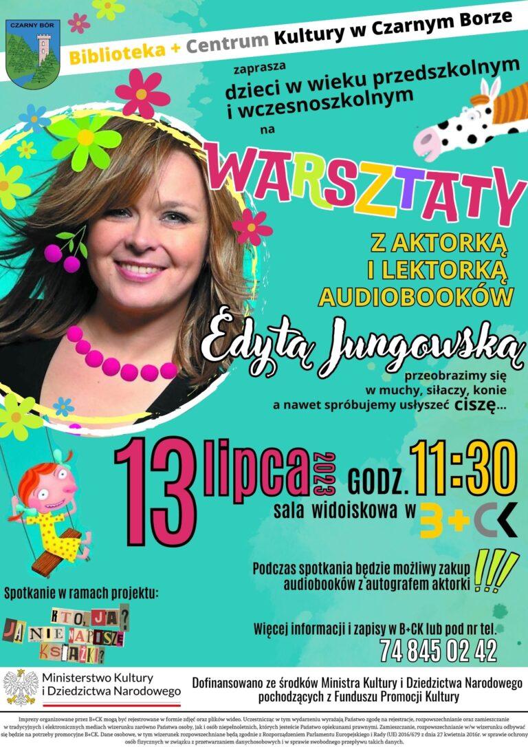 Edyta Jungowska w czarnoborskiej Bibliotece