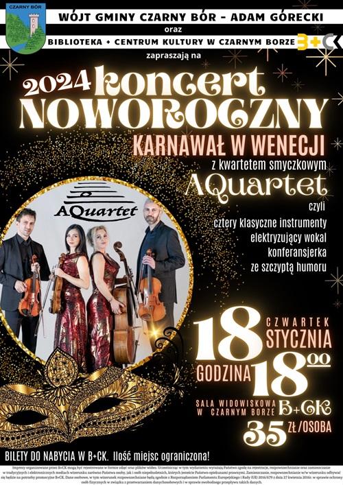 Plakat promujący Koncert Noworoczny 2024