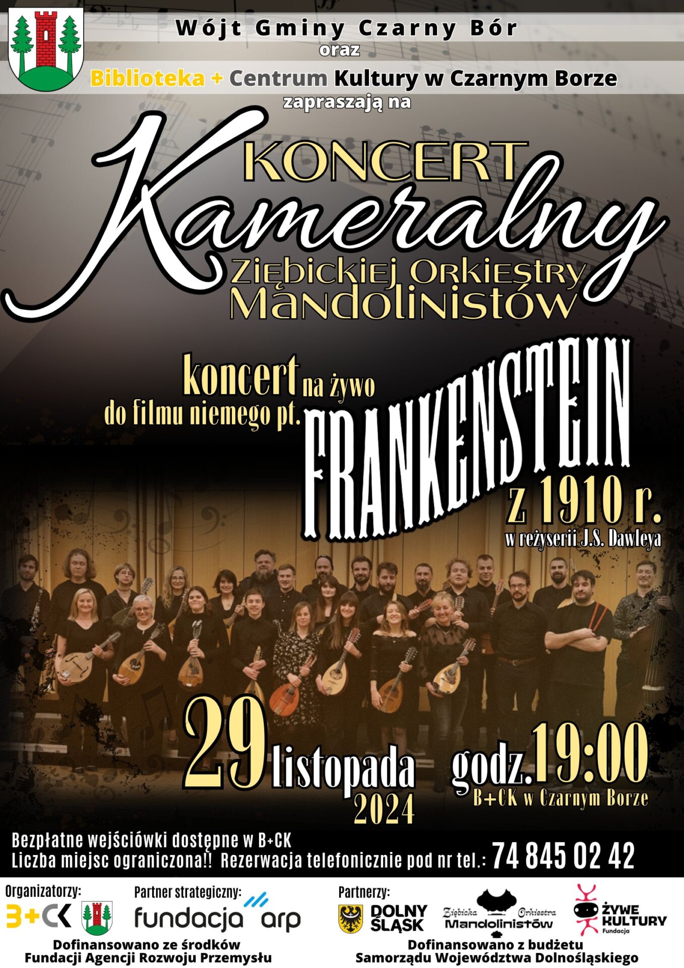 plakat koncert kameralny 29.11.2024 godz. 19.00