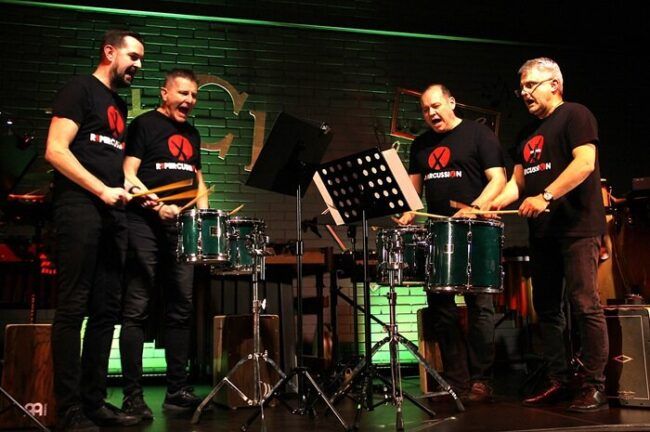 Zespół Repercussion na scenie B+CK w Czarny Borze